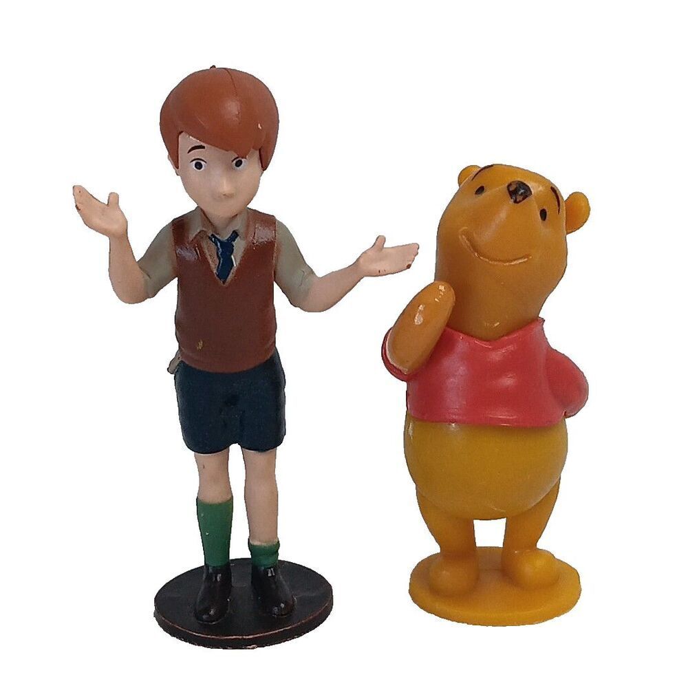 Christopher Robin With Winnie The Pooh Disney Figures Cake Toppers Toys